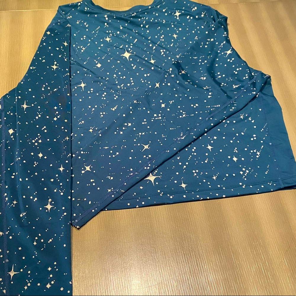 Nike Turquoise Crop Long Sleeve